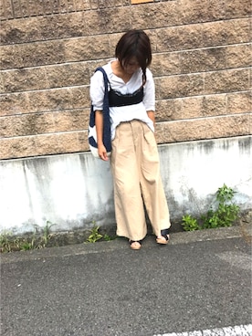 「アイテム（シャツワンピース）」を使った、Manami さん（レディース・162cm・20代）の夏コーディネート