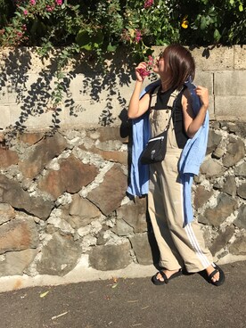 「adidas（アディダス）のアイテム（オールインワン・サロペット）」を使った、Manami さん（レディース・162cm）の夏コーディネート