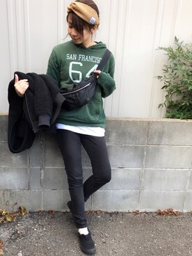 Manami さん（レディース・163cm）の冬コーディネート