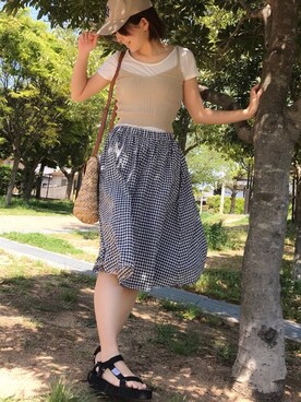 Manami さん（レディース・163cm）の夏コーディネート