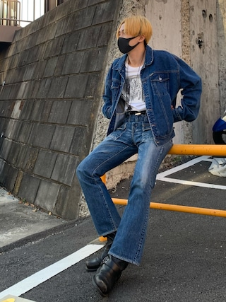   205W39NYC デニムジャケット CALVIN KLEIN 205W39NYCのデニムジャケットを使った人気ファッション