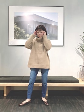 「me（ミイ）のアイテム」を使った、めめさん（レディース・152cm）の秋コーディネート