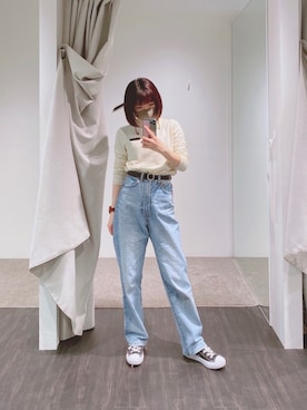 「me（ミイ）のアイテム」を使った、めめさん（レディース・152cm）の冬コーディネート