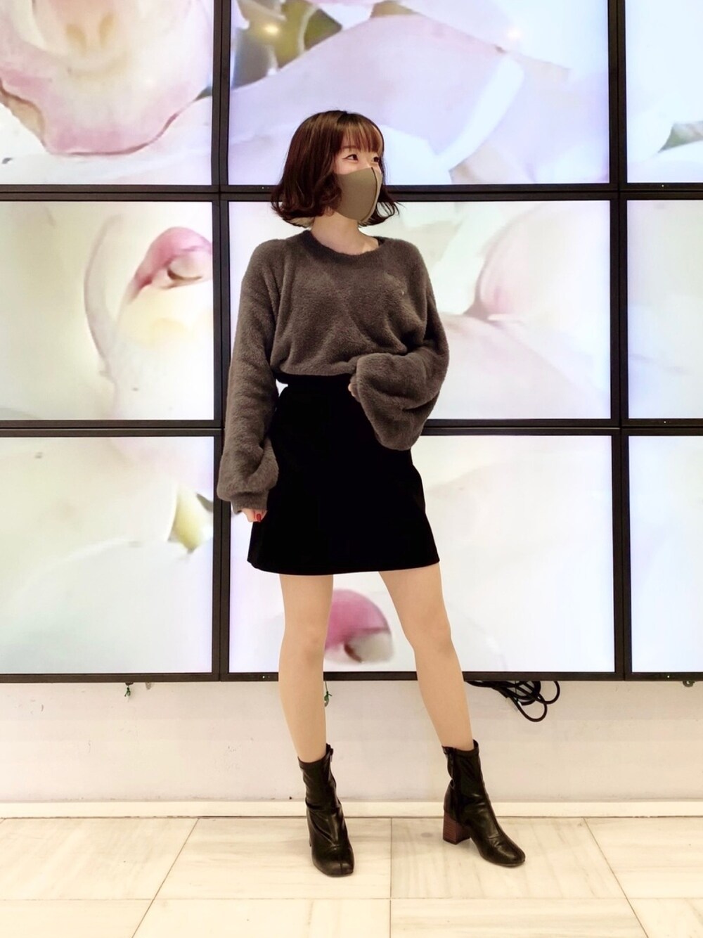 DHOLIC（ディーホリック）の「ウールブレンドAラインミニスカート