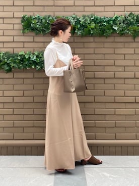 「me（ミイ）のアイテム」を使った、めめさん（レディース・152cm）の冬コーディネート