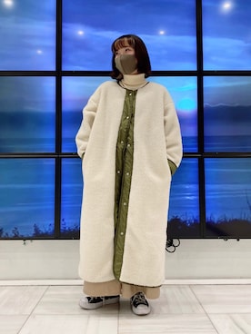 「me（ミイ）のアイテム」を使った、めめさん（レディース・152cm）の冬コーディネート