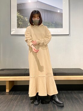 「me（ミイ）のアイテム」を使った、めめさん（レディース・152cm）の冬コーディネート