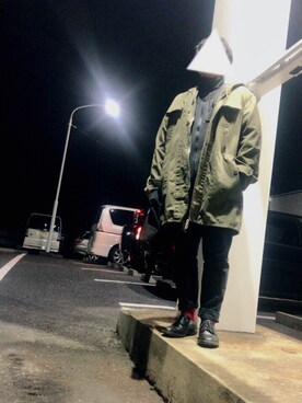 「HELLY HANSEN（ヘリーハンセン）のアイテム（その他アウター）」を使った、かわじさん（メンズ・162cm）の冬コーディネート
