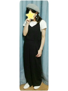 「バブーシュ」｜「アイテム（サロペット/オーバーオール）」を使った、MiRiさん（レディース・150cm）の夏コーディネート