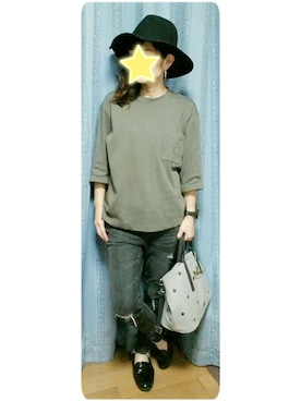 「JELLY BEANS」｜「アイテム（帽子）」を使った、MiRiさん（レディース・150cm）の秋コーディネート