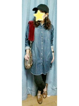 「GRL（グレイル）のアイテム（ピアス（両耳用））」を使った、MiRiさん（レディース・150cm）の秋コーディネート