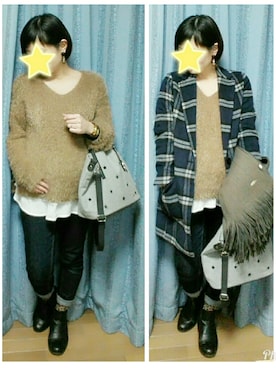 「レプシィム(LEPSIM)」｜「アイテム（チェスターコート）」を使った、MiRiさん（レディース・150cm）の冬コーディネート