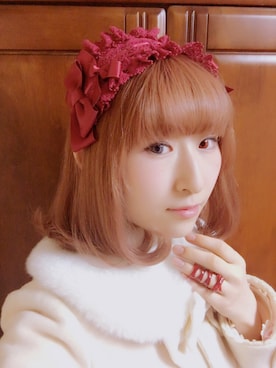 「lolitafashion」｜「アイテム（ジャケット/アウター）」を使った、黐さん（レディース・163cm）の冬コーディネート
