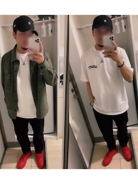 「H&M（エイチ・アンド・エム）のアイテム（ジャケット/アウター）」を使った、HARUKIさん（メンズ・168cm・20代）の春コーディネート