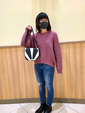 「ふゆが来るよ」｜むぅ。さん（レディース・158cm）の冬コーディネート
