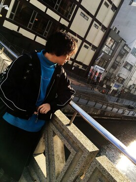 「UNIF（ユニフ）のアイテム（バッグ）」を使った、Koutaさん（メンズ・167cm）の春コーディネート