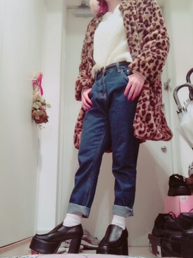 「WEGO（ウィゴー）のアイテム（ノーカラージャケット）」を使った、ゆっきーな ʚ♡ɞさん（レディース・155cm）の秋コーディネート