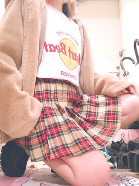「WEGO（ウィゴー）のアイテム（スウェット）」を使った、ゆっきーな ʚ♡ɞさん（レディース・155cm）の冬コーディネート
