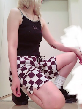 「SPINNS(スピンズ)のアイテム(キャミソール)」を使った、ゆっきーな ʚ♡ɞさん(レディース・155cm)の夏コーディネート