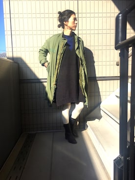 「JOURNAL STANDARD（ジャーナルスタンダード）のアイテム（チュニック）」を使った、yuccaさん（レディース・163cm）の冬コーディネート