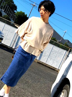 「LUCA/LADY LUCK LUCA（ルカ/レディラックルカ）のアイテム（スカート）」を使った、yuccaさん（レディース・163cm）の秋コーディネート