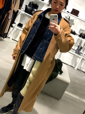 「TOGA PULLA（トーガ　プルラ）のアイテム（ジャケット/アウター）」を使った、yuccaさん（レディース・163cm）の冬コーディネート