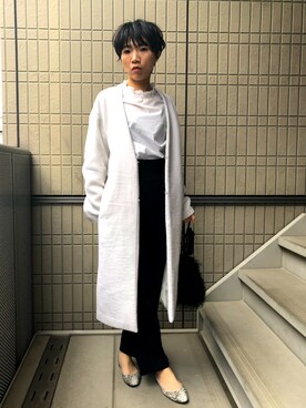 「LILI MEEK（リリミーク）のアイテム（パンツ）」を使った、yuccaさん（レディース・163cm）の春コーディネート