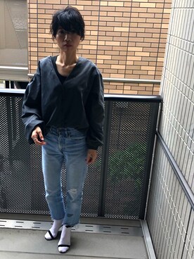 「EN ROUTE（アンルート）のアイテム」を使った、yuccaさん（レディース・163cm）の夏コーディネート