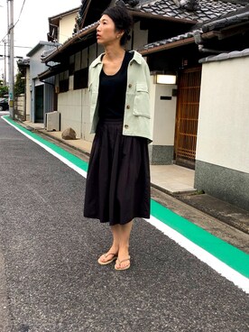 「EN ROUTE（アンルート）のアイテム」を使った、yuccaさん（レディース・163cm）の秋コーディネート