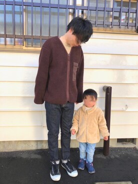 「アイラブCONVERSE」｜「アイテム（その他アウター）」を使った、tenさん（メンズ・173cm）の冬コーディネート