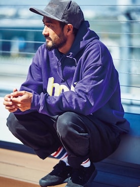 「MAGIC NUMBER（マジック ナンバー）のアイテム（帽子）」を使った、Ryu Nakamuraさん（メンズ・170cm）の秋コーディネート