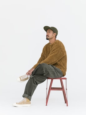 「MAGIC NUMBER（マジック ナンバー）のアイテム（帽子）」を使った、Ryu Nakamuraさん（メンズ・170cm）の秋コーディネート