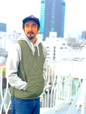 「SWEAT」｜Ryu Nakamuraさん（メンズ・170cm）の冬コーディネート