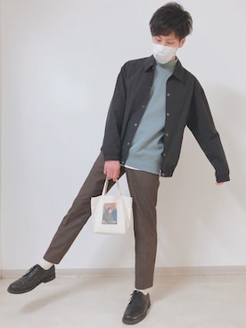 「CIAOPANIC TYPY（チャオパニックティピー）のアイテム（ブルゾン）」を使った、さかもとさん（メンズ・175cm）の秋コーディネート
