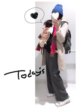 「3coins（3coins）のアイテム」を使った、はるさん（レディース・159cm）の冬コーディネート