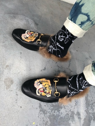 GUCCI（グッチ）の「Gucci - プリンスタウン フラットミュール - men