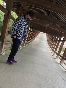 「KENZO」｜「アイテム（ブルゾン）」を使った、一輝さん（メンズ・177cm）の冬コーディネート