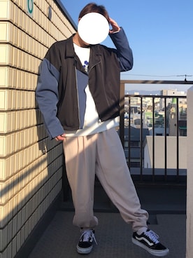 「ADRER（アドラー）のADRER バラシシュウビッグスウェット（スウェット）」を使った、Rさん（メンズ・174cm）の冬コーディネート