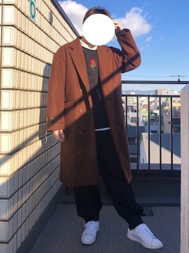 「ADRER（アドラー）のADRER バラシシュウビッグスウェット（スウェット）」を使った、Rさん（メンズ・174cm）の冬コーディネート