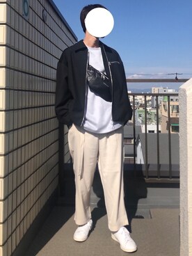 「ペールトーン」｜「アイテム（ブルゾン）」を使った、Rさん（メンズ・174cm）の冬コーディネート