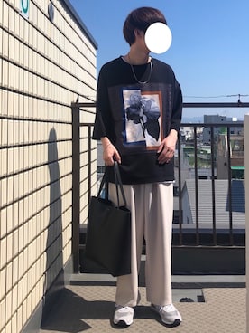 「BASECONTROL（ベースコントロール）のアイテム（バッグ）」を使った、Rさん（メンズ・173cm）の夏コーディネート