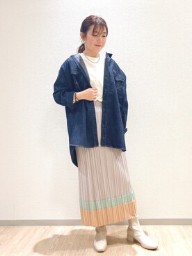「Wrangler」｜「アイテム（アクセサリー）」を使った、miharu386さん（レディース・160cm）の春コーディネート