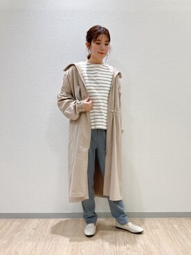 「春めきシューズ」｜「アイテム（ジャケット/アウター）」を使った、miharu386さん（レディース・160cm）の春コーディネート