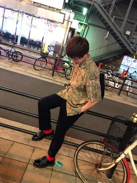 「HARE（ハレ）のアイテム（ソックス/靴下）」を使った、りょうさん（メンズ・168cm）の春コーディネート