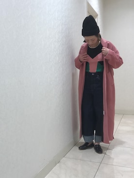 mika tamuraさん（レディース・158cm）の冬コーディネート