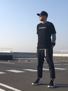 「AZUL by moussy（アズールバイマウジー）のアイテム（チノパンツ）」を使った、＝＝トム＝＝さん（メンズ・174cm）の春コーディネート