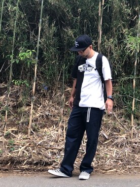 「chaosfishingclub」｜「アイテム（スリッポン）」を使った、＝＝トム＝＝さん（メンズ・174cm）の夏コーディネート
