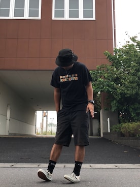 「ソックス」｜「アイテム（スリッポン）」を使った、＝＝トム＝＝さん（メンズ・174cm）の秋コーディネート