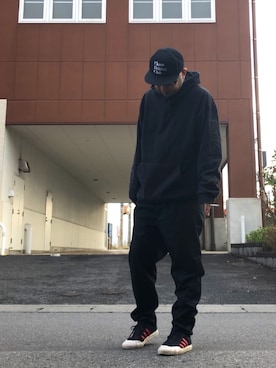 「chaosfishingclub」｜「アイテム（帽子）」を使った、＝＝トム＝＝さん（メンズ・174cm）の秋コーディネート