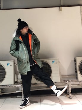 ソックス 靴下を使った ボンボンニット帽 のメンズ人気ファッションコーディネート Wear